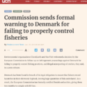 EU Commission sends formal warning to Denmark for failing to properly control fisheries