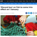 'Discard ban' on fish to come into effect on 1 January