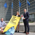 Before Commissioner heads for beach, EU citizens provide him with demand to “Save the Ocean, Save the Climate, End Overfishing”