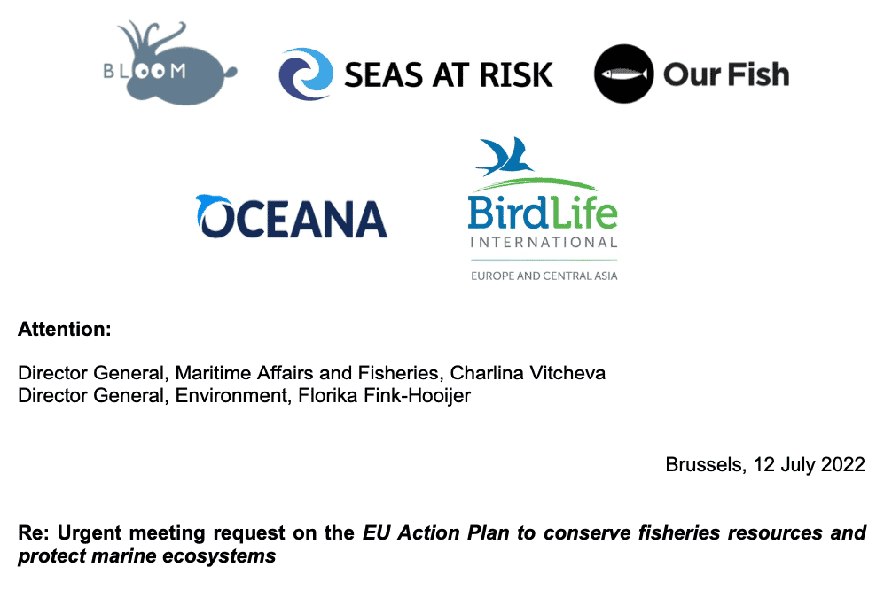 Download PDF: Letter: Urgent meeting request on the EU Action Plan to conserve fisheries resources and protect marine ecosystems