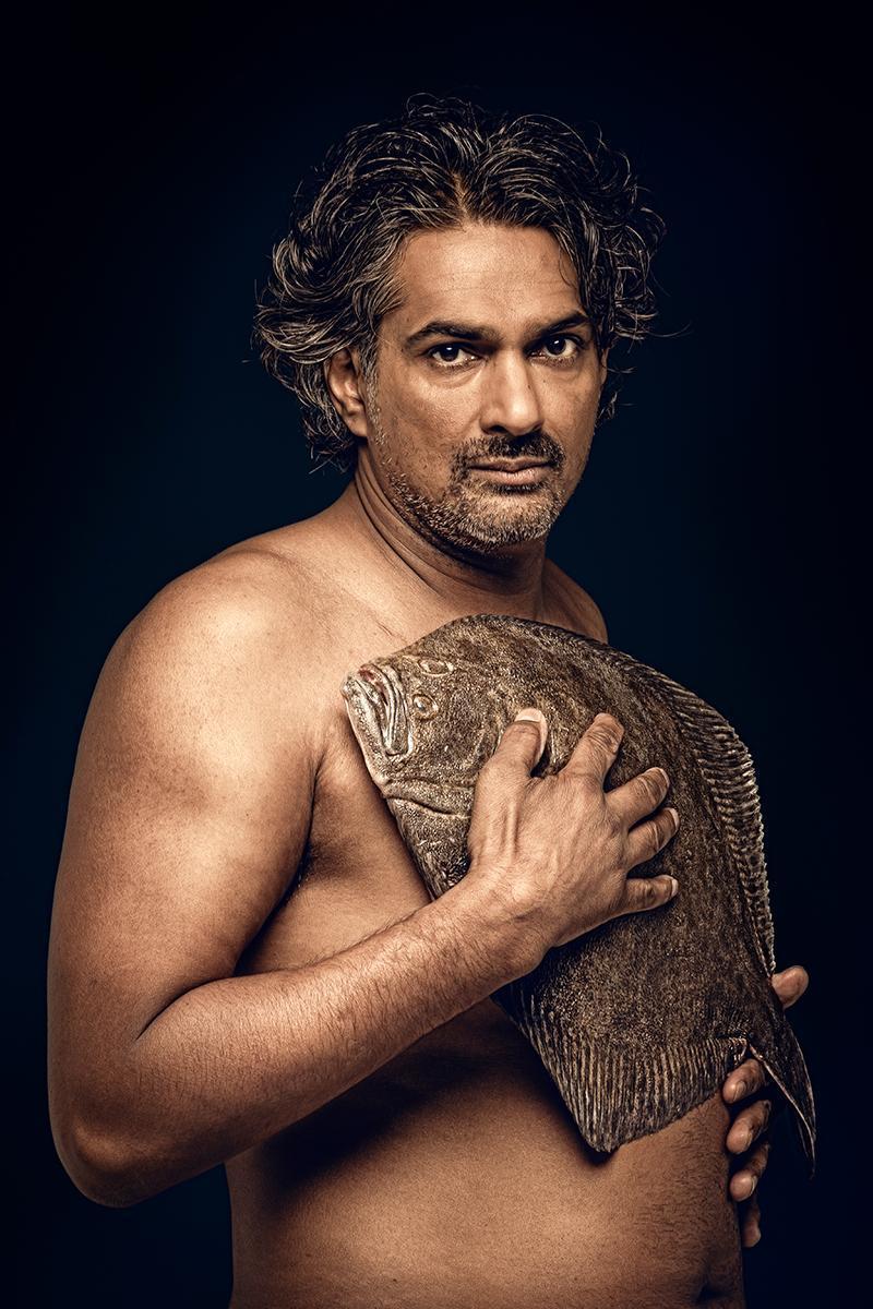 Fishlove: Soenil Bahadoer with Turbot, Mike van den Toorn, 2019