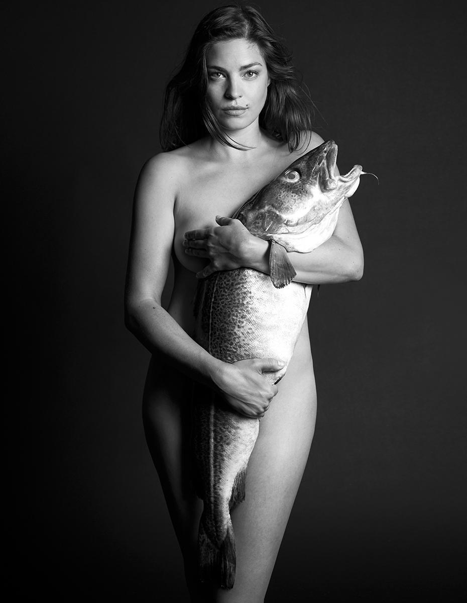 Fishlove: Natalie Madueno with Baltic Cod, Alan Gelati, 2018