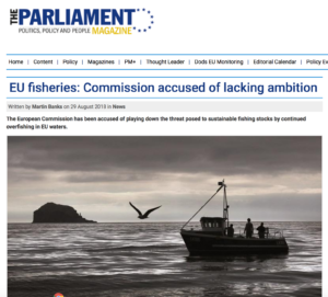EU fisheries: Commission accused of lacking ambition