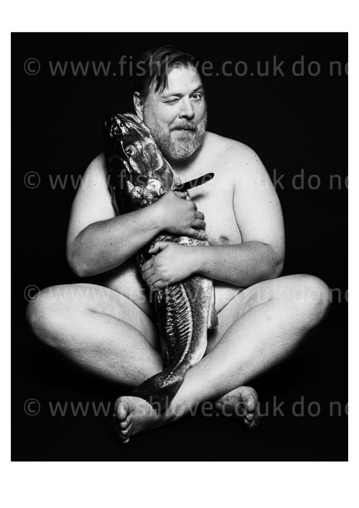 Nicolas Bro: Celebrities and actors pose with fish in a courageous call on EU governments for bold action to #EndOverfishing in Europe's waters by 2020. © Fishlove/Alan Gelati.