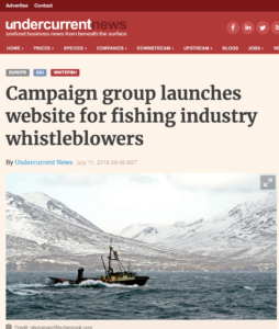 Campaign group launches website for fishing industry whistleblowers