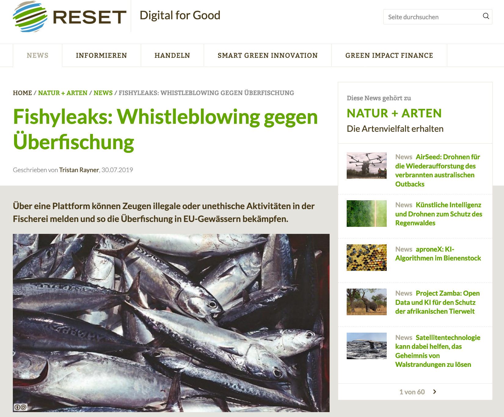 Fishyleaks: Whistleblowing gegen Überfischung