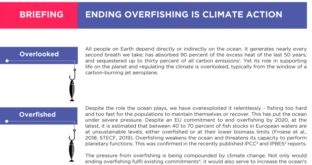 Briefing: Ending overfishing is climate action