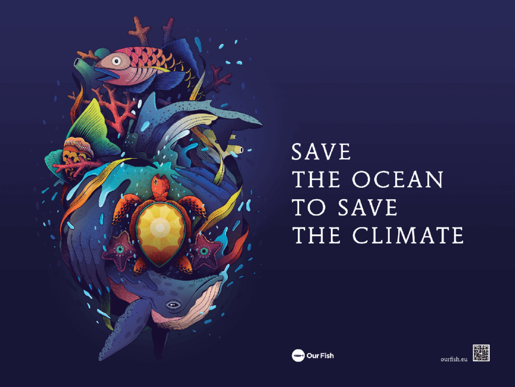 Save the Ocean to Save the Climate: Illustration by Boa Mistura