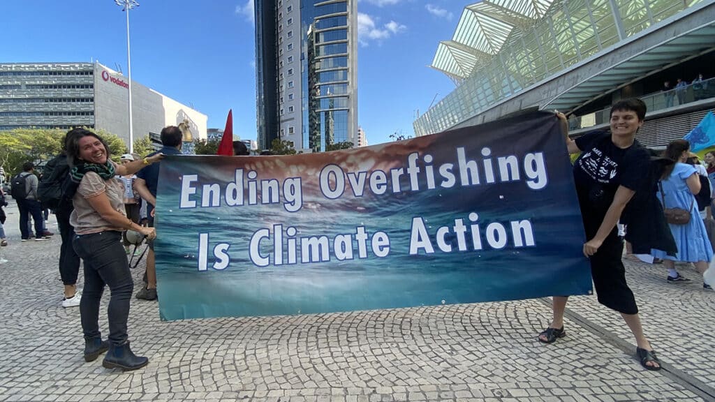 Our Fish at the Blue Climate March, Lisbon - Ending Overfishing is Climate Action